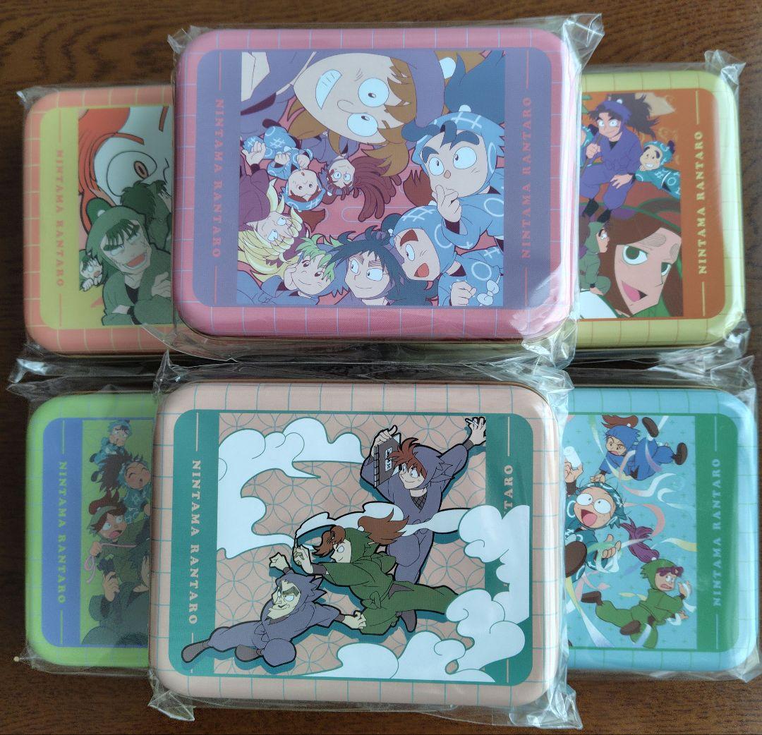 イオン限定】忍たま乱太郎 クッキー缶 はっぴーばれんたいん 全6種
