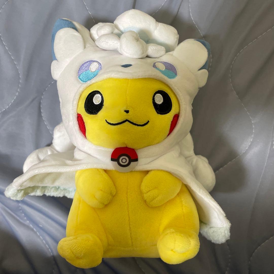 ポケモンセンター限定 アローラロコンポンチョ ピカチュウ ぬいぐるみ