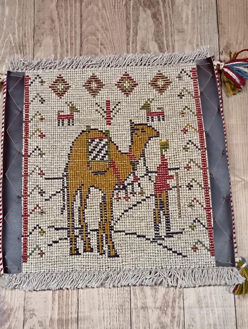 ヨーセイゲン様専用】ペルシャ絨毯 ギャッベ 座布団 手織り イラン(52)