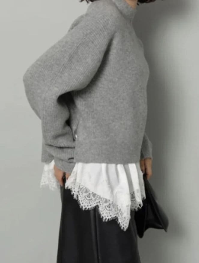 Arpege story（アルページュストーリー）レースキャミ付きプルオーバー