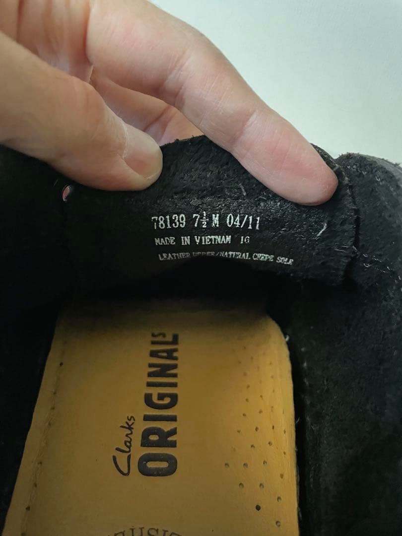 Clarks weaver boot 7 1/2 25.5cm ブラック