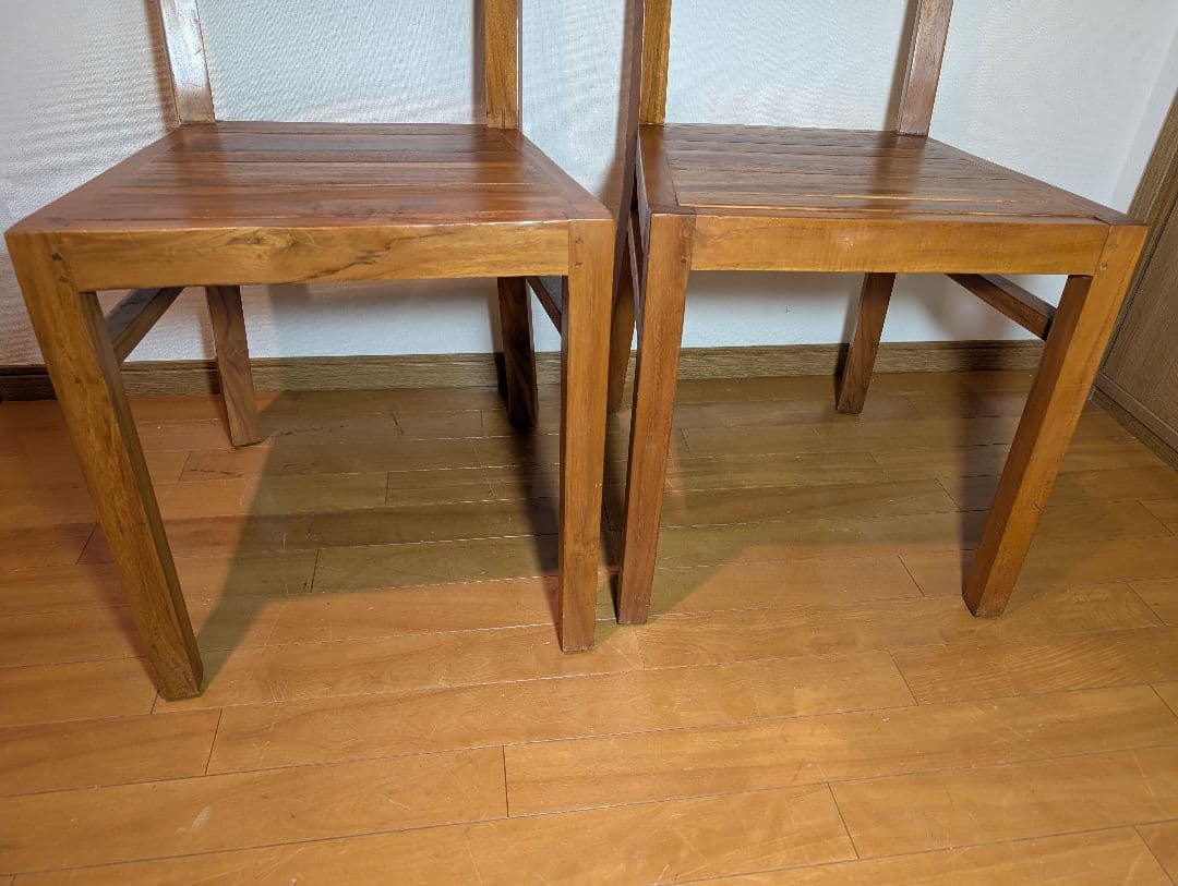 《送料込》オールド家具無垢材ハイバックダイニングチェア ウォールナットいす