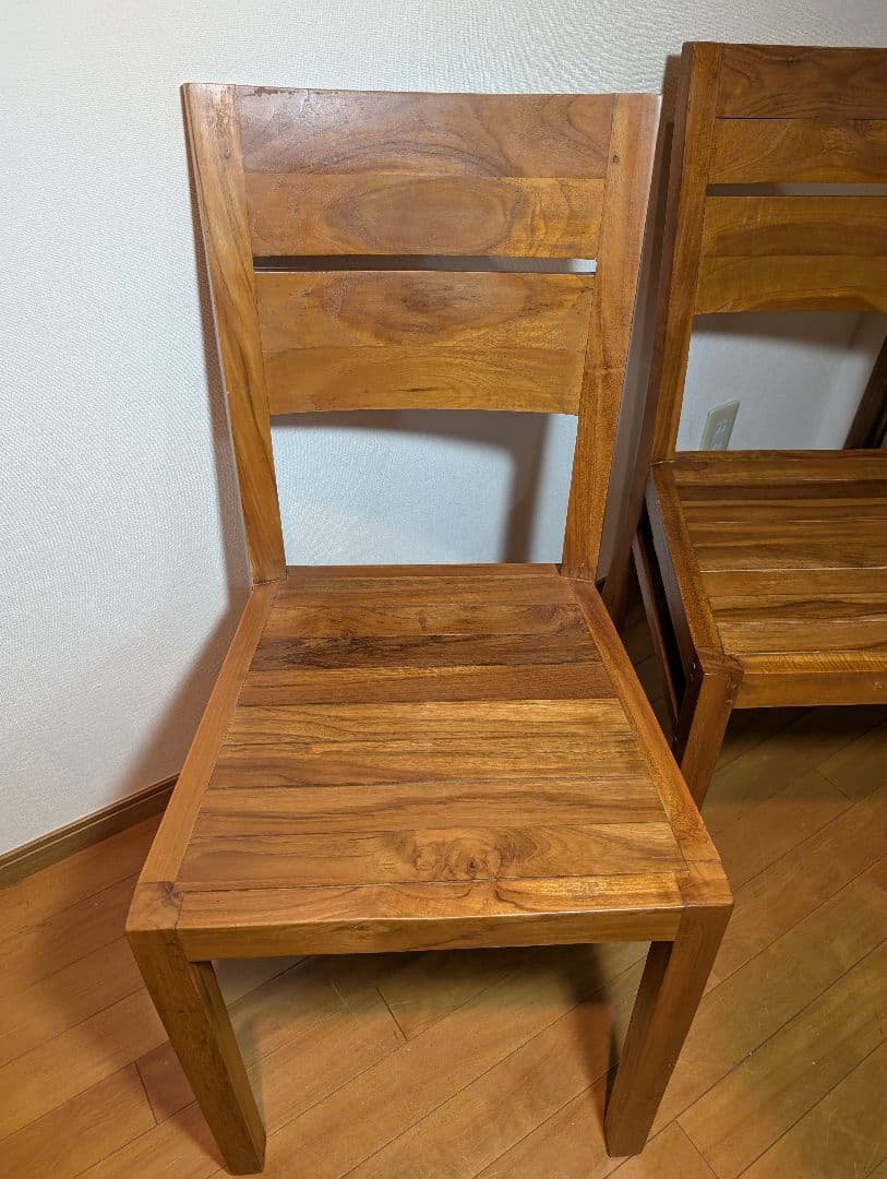 《送料込》オールド家具無垢材ハイバックダイニングチェア ウォールナットいす