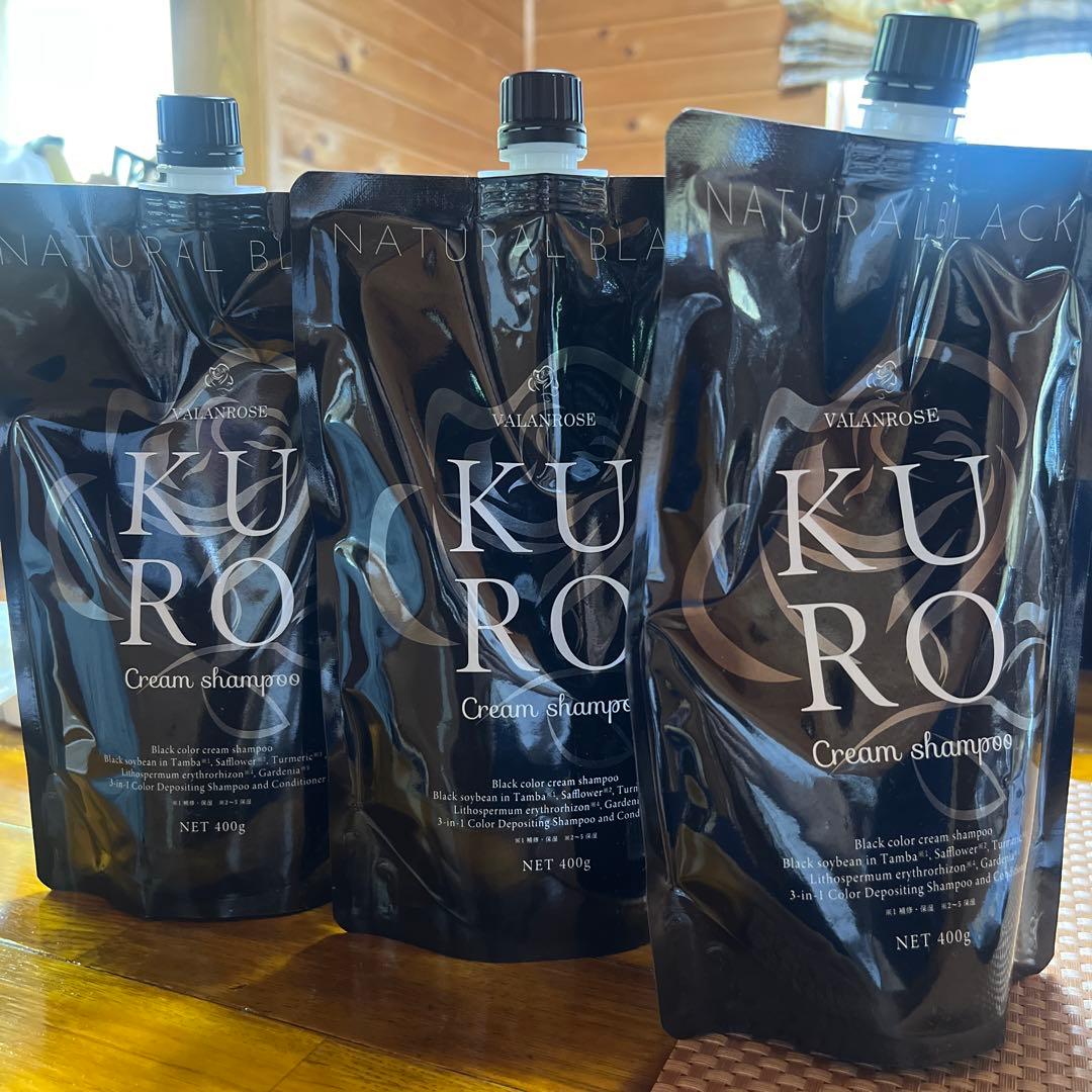 カラーリング・白髪染め VALANROSE KURO cream shampoo VALANROSE（バランローズ） 白髪染めシャンプー KUROクリーム