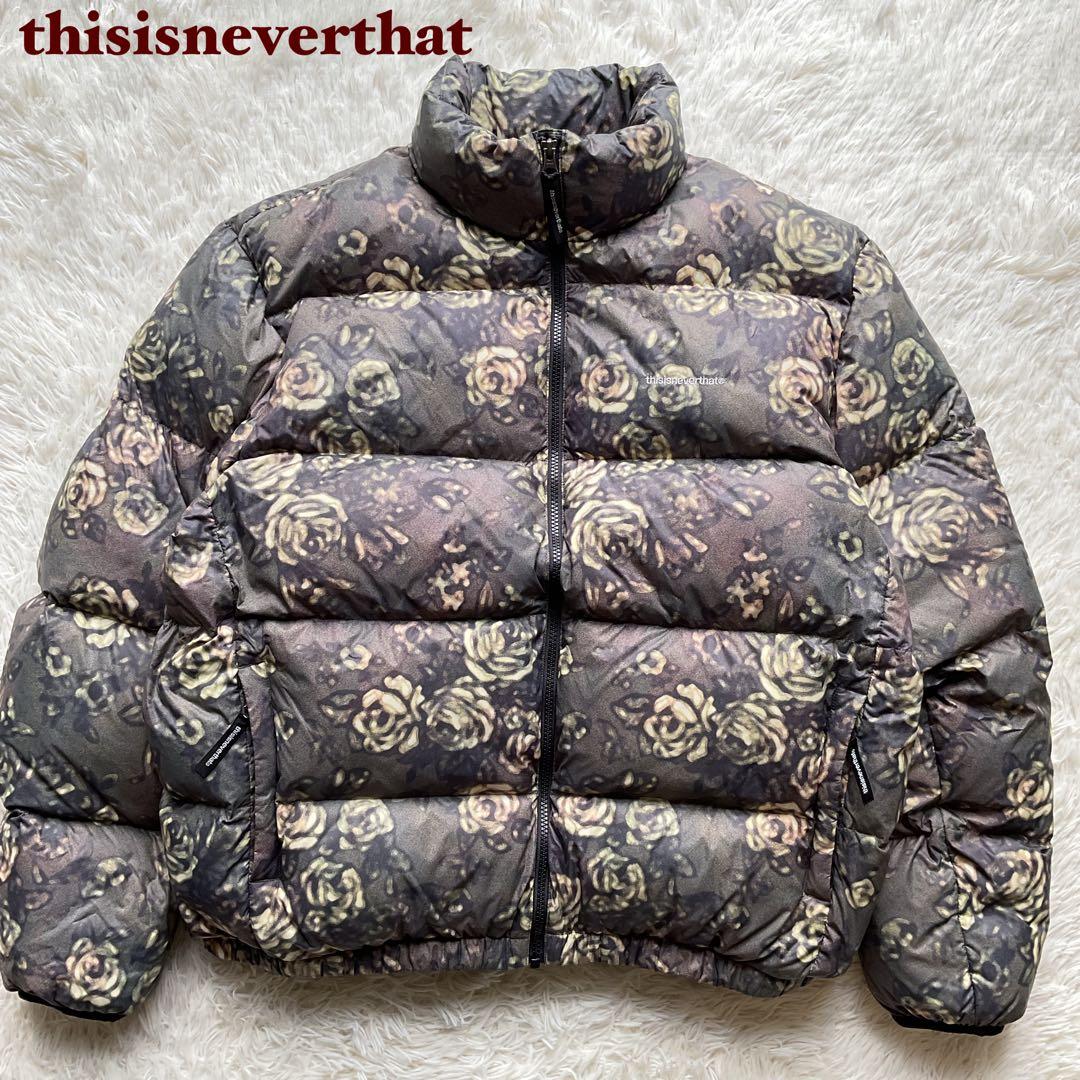 美品✨thisisneverthat ネバザ ダウンジャケット 花柄 XL - メルカリ