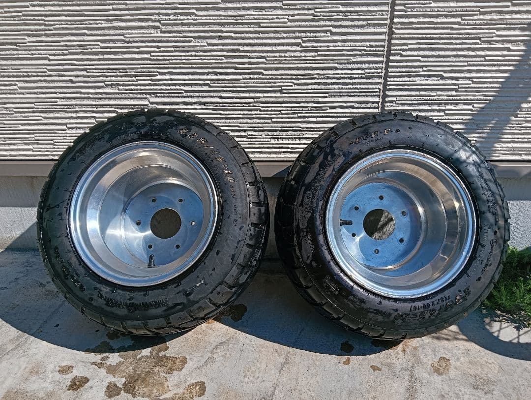 ジャイロUP/X/キャノピー ポンつけおまけタイヤ付きアルミホイール2個セット Amazon | KKM 適合車種： ジャイロキャノピー用 ポン付け ホイール