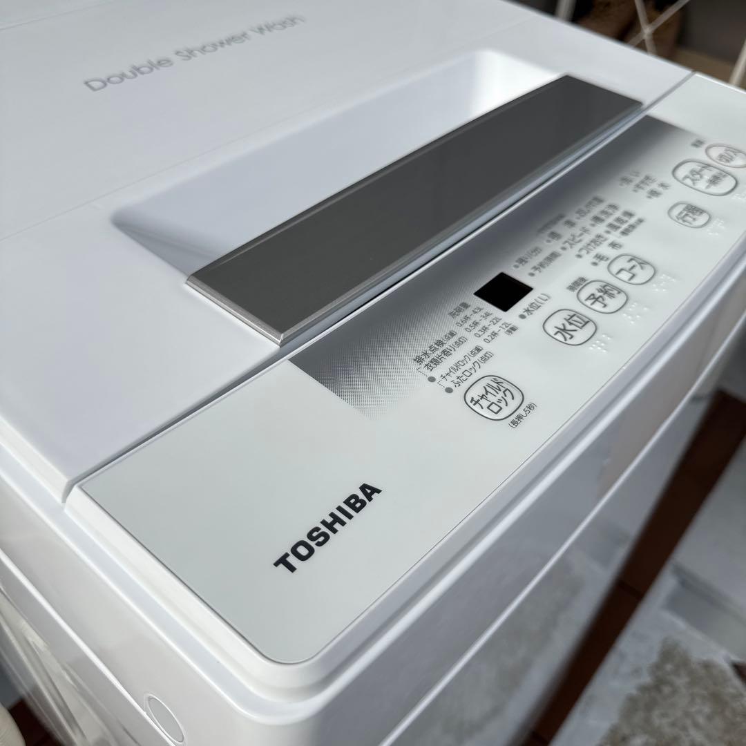 極美品 TOSHIBA 2024年製 洗濯機 4.5kg 簡易乾燥機能付