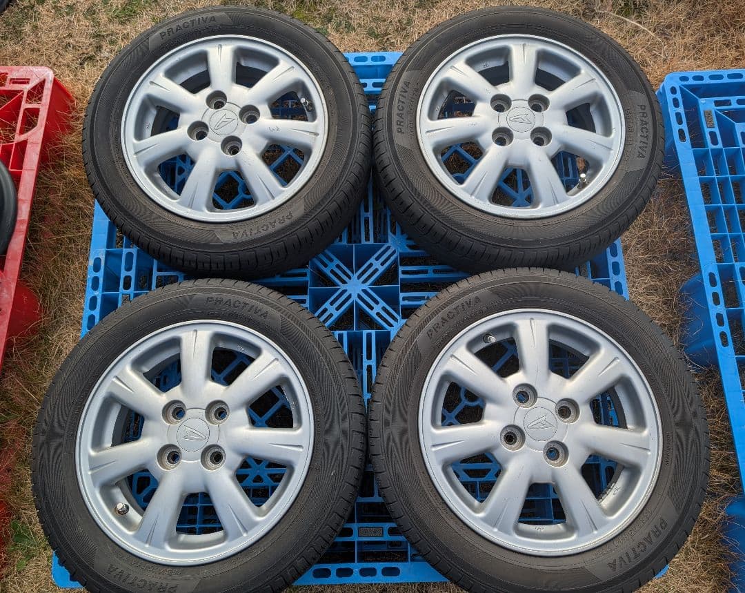 ②中古品 ダイハツタント2024製タイヤ付き純正ホイール4本セットの2