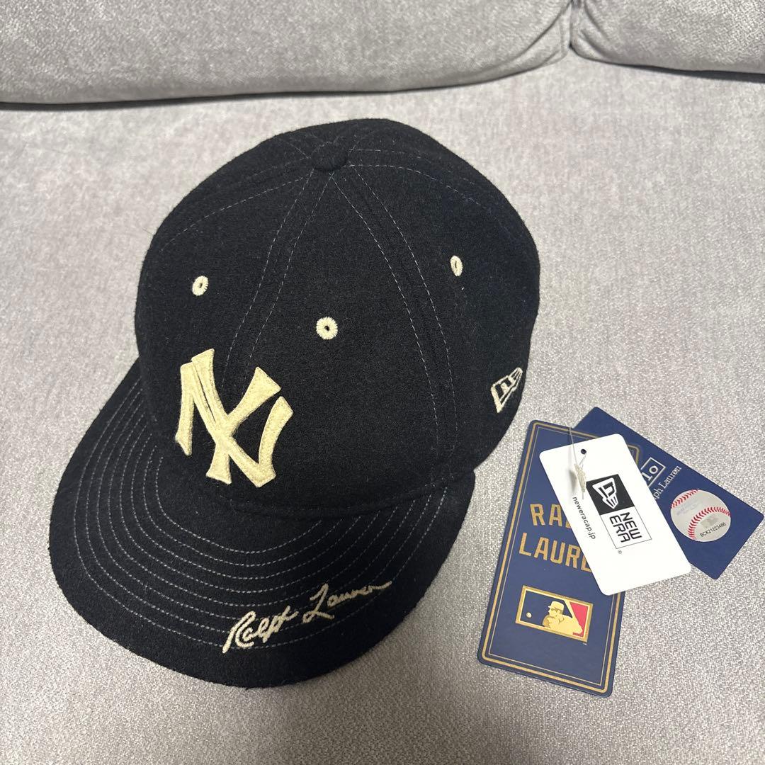 Polo Ralph Laurenコラボキャップ　BLK ポロ ラルフ ローレン」×「ニューエラ」×「ヤンキース」のトリプル