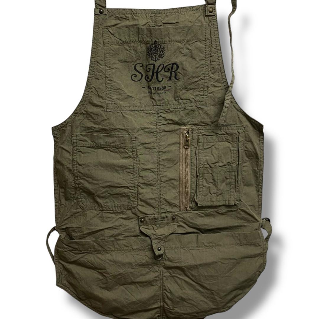 SHARE SPIRIT シェアースピリット ミリタリー エプロン フリーサイズ