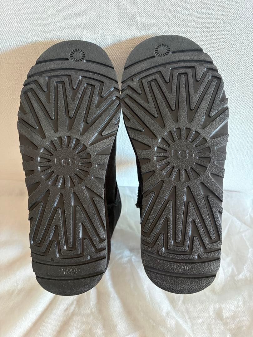UGG ブラック ムートン　ショートブーツ　25.0cm 【超美品】