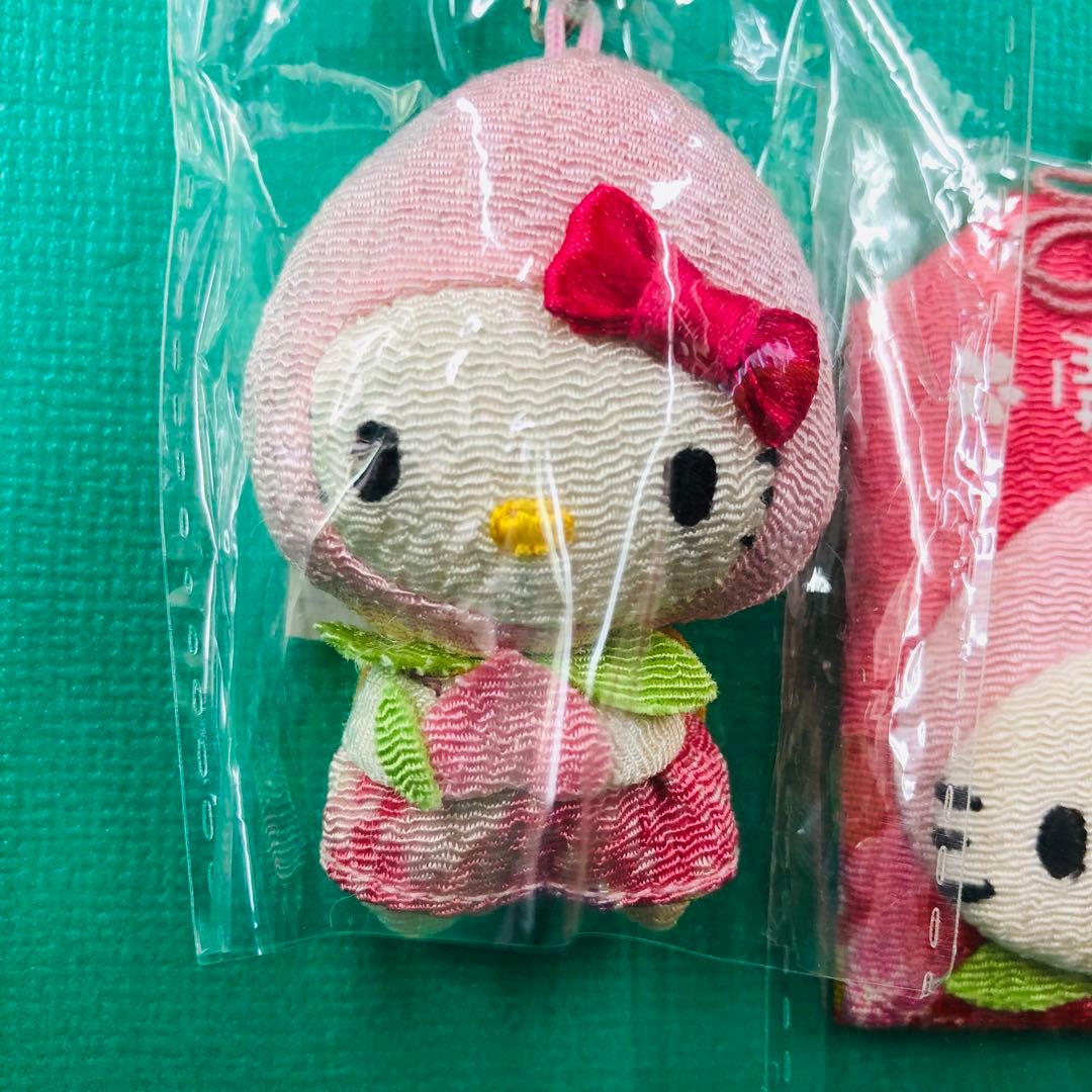 2008年製 レア☆ハローキティ 山梨限定 ちりめん 桃シリーズ 3個セット