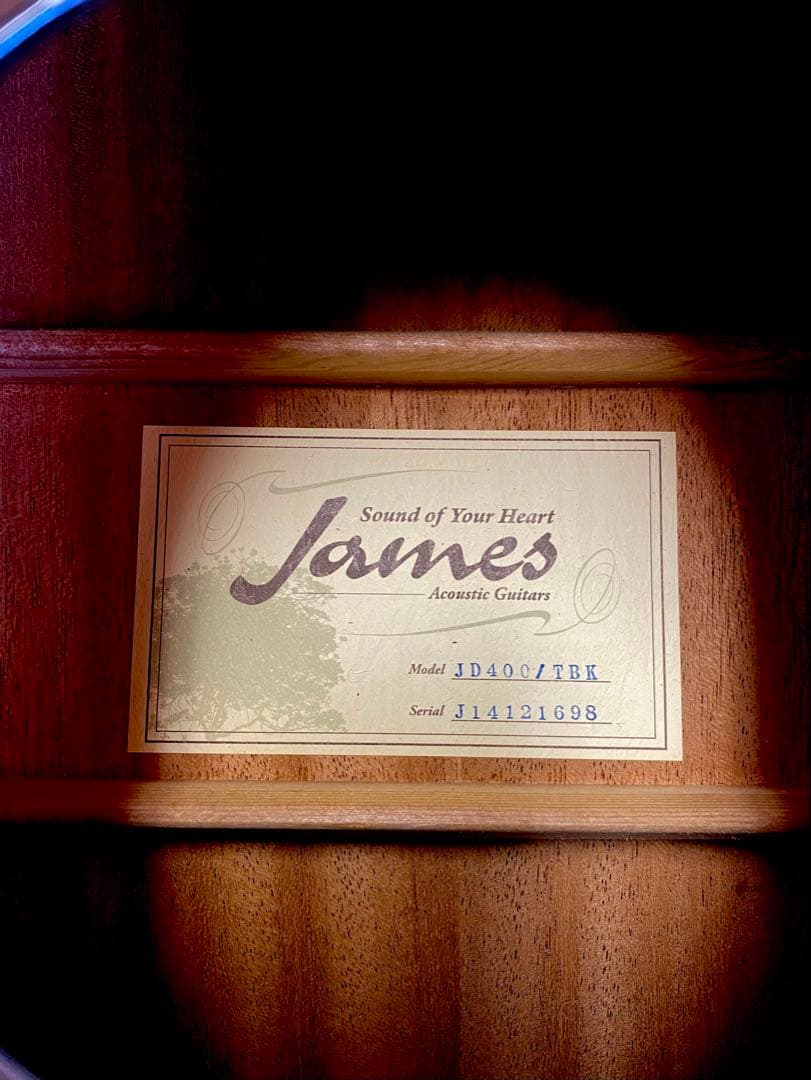 こまる様専用James JD400TBK トップ単板でバランス良い鳴り超美品！