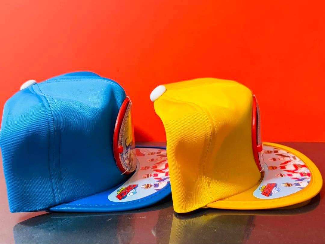 デッドストック 激レア 電撃戦隊 チェンジマン 帽子 青 黄色 - メルカリ