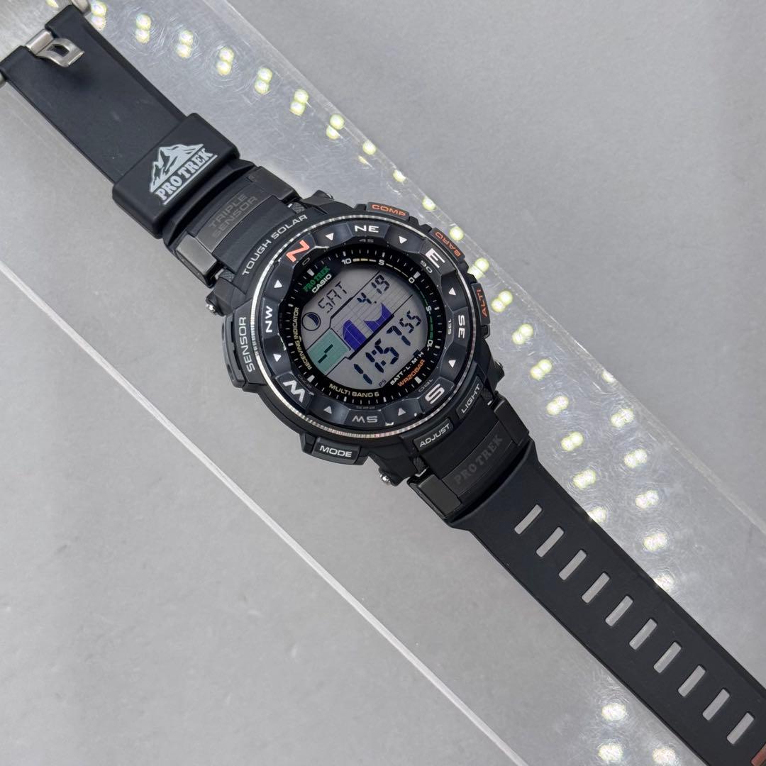 極美品 PRO TREK PRW-2500 電波ソーラー ブラック グレー 稼働 - メルカリ