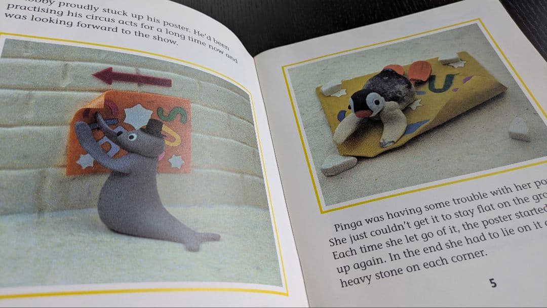 希少 英語版 ピングー 絵本 《PINGU and the Circus》初版