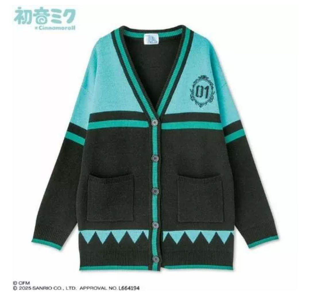 初音ミク × シナモロール ニット カーディガン サンリオ コラボ