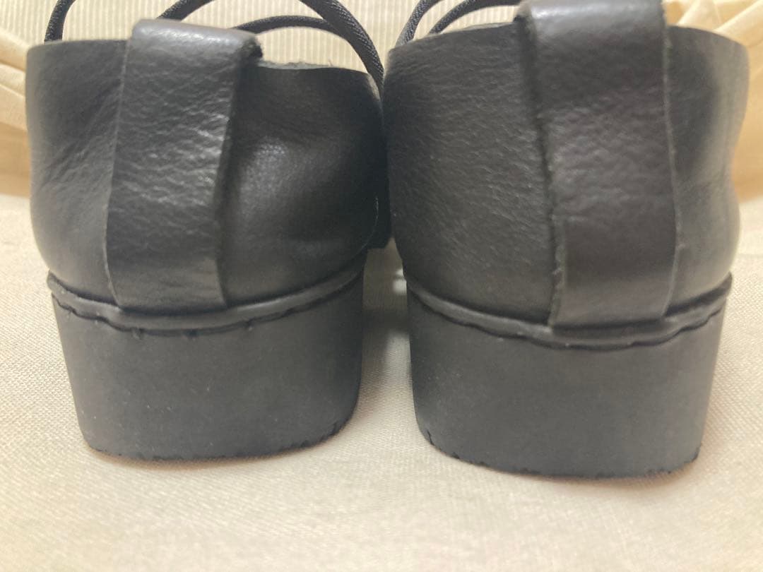 トリッペン　レザーサンダル　黒 24〜24.5cm