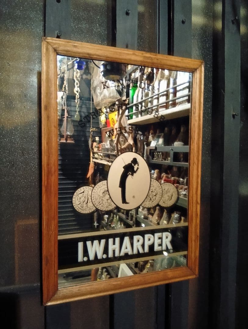非売品　ノベルティ　1980's　i.w.harper　ウッド　パブミラー