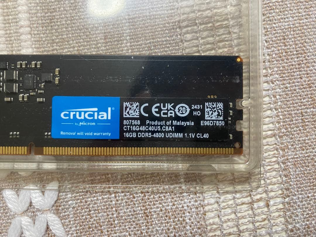 crucial DDR5 16GB x1 4800MT/s CL40 新品 2) - メルカリ