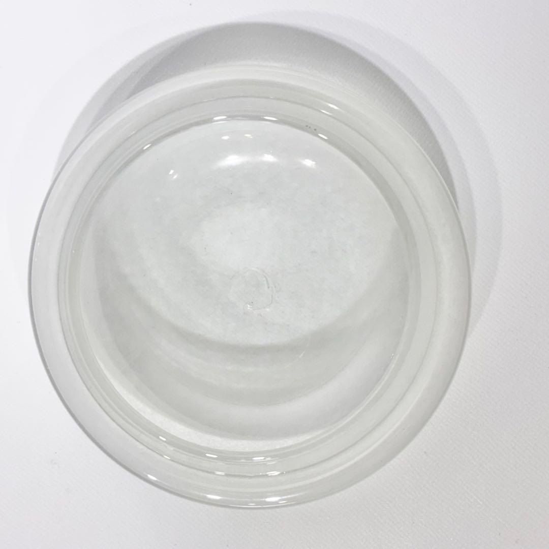 Kumono様専用☆新品・未使用品！翁再生硝子工房 白いフタのコクモツポット