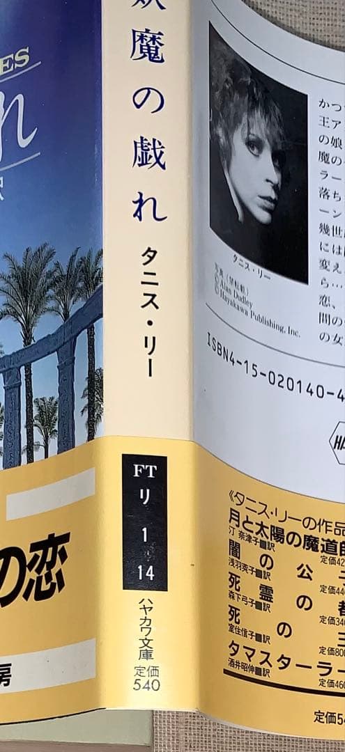 妖魔の戯れ タニス・リー 浅羽莢子 ハヤカワ文庫 初版