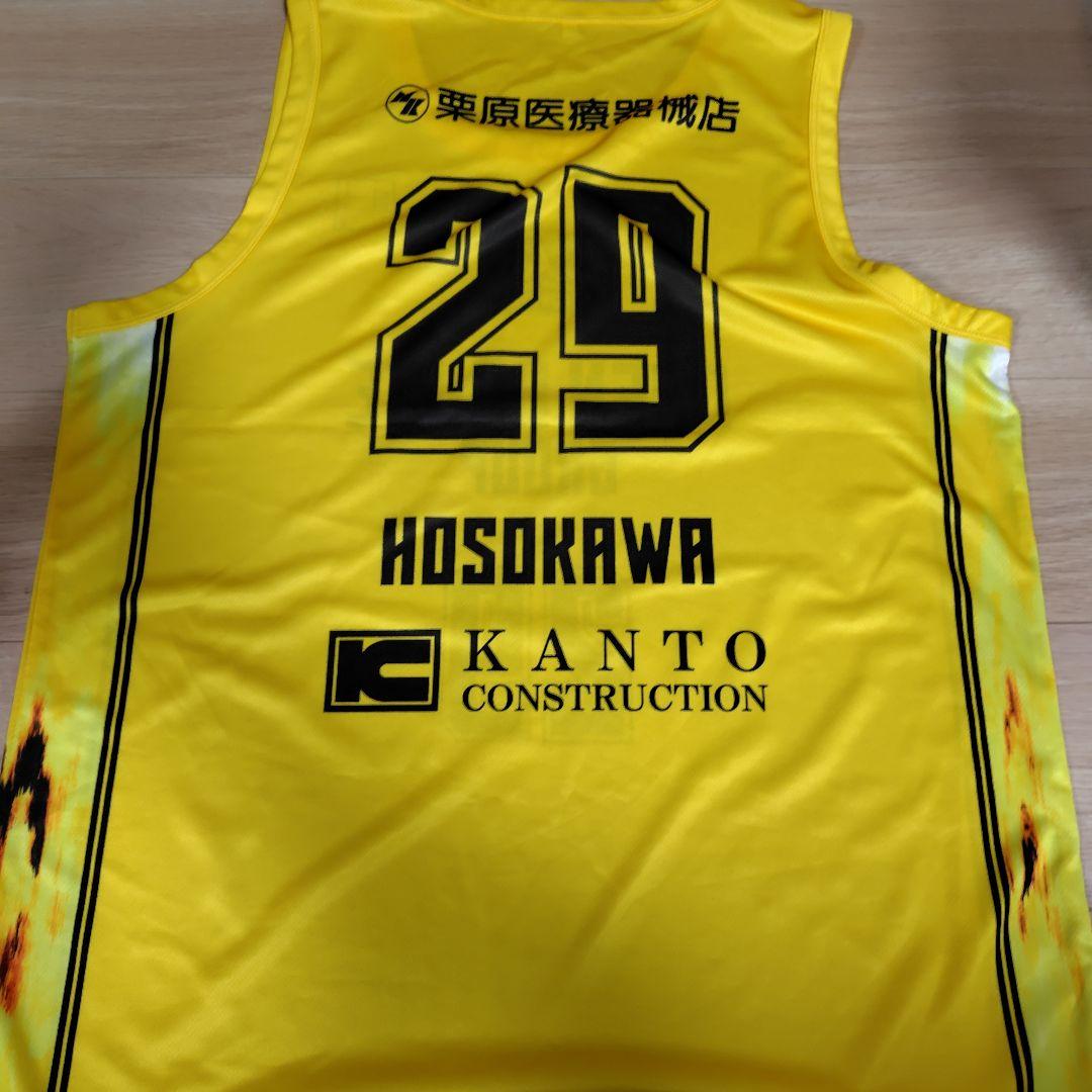 群馬クレインサンダーズ 細川一輝選手 イエローユニフォーム XL - メルカリ