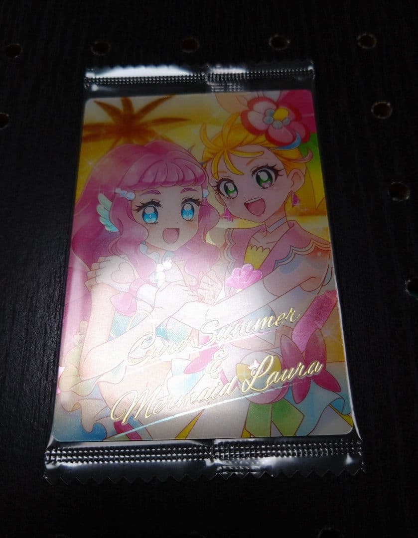 初期傷あり)キュアサマー＆マーメイドローラ AR プリキュアカード