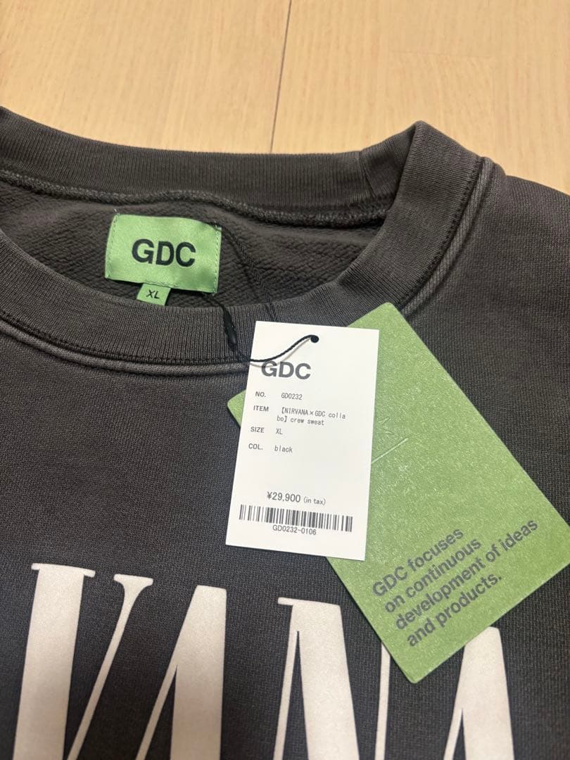 NIRVANA×GDC Collabo Crew Sweat キムタク着 XL - メルカリ