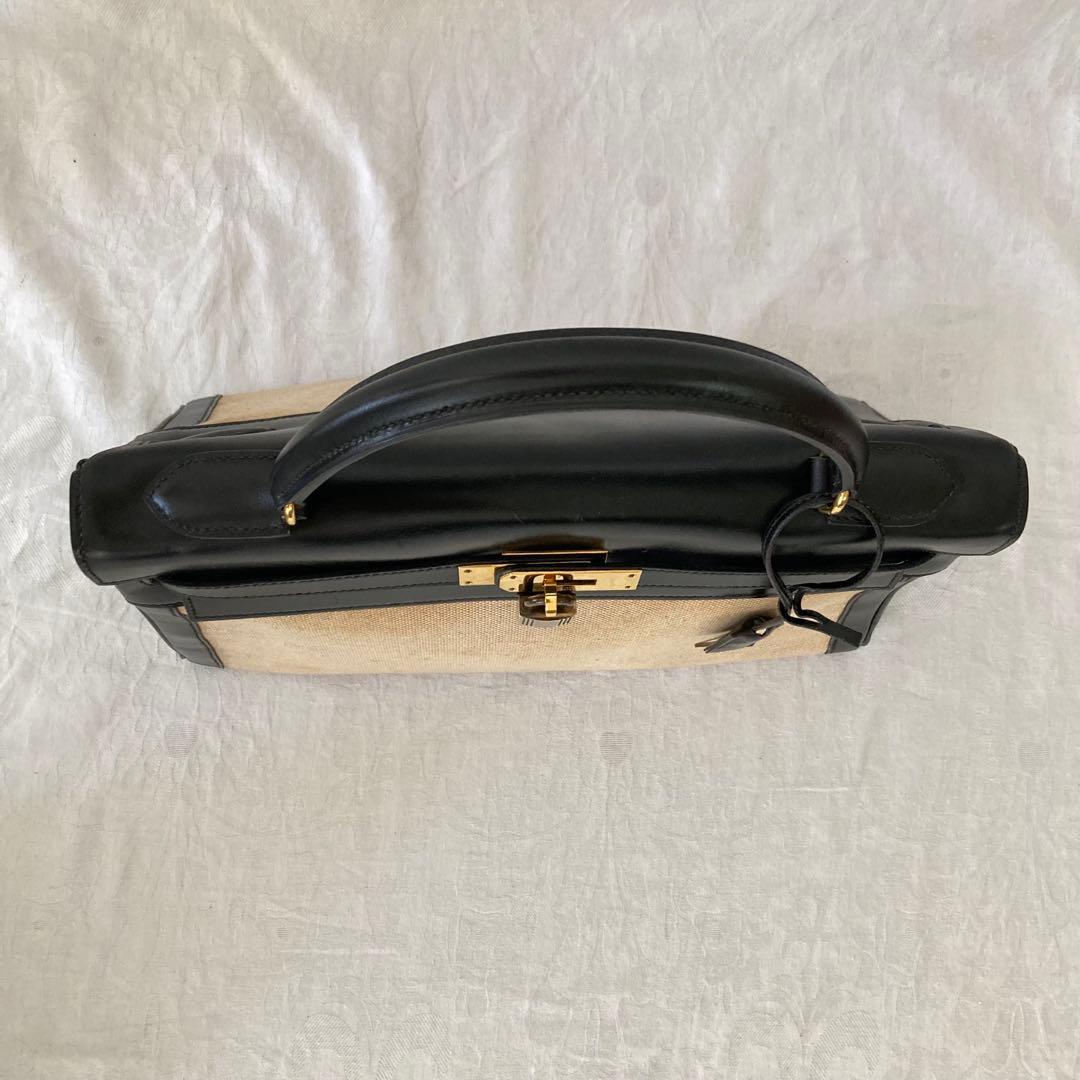 希少 エルメス ケリー 32 トワルアッシュ ブラック 〇F刻印 - メルカリ