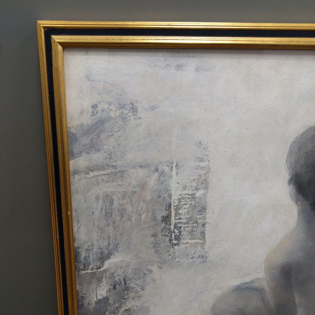 絵画！画家！串田都美雄！裸婦画額縁78×60×2cm