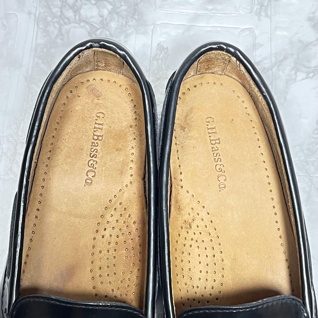 【美品】G.H.BASS タッセルローファー　フリンジ　ブラック　US5.5