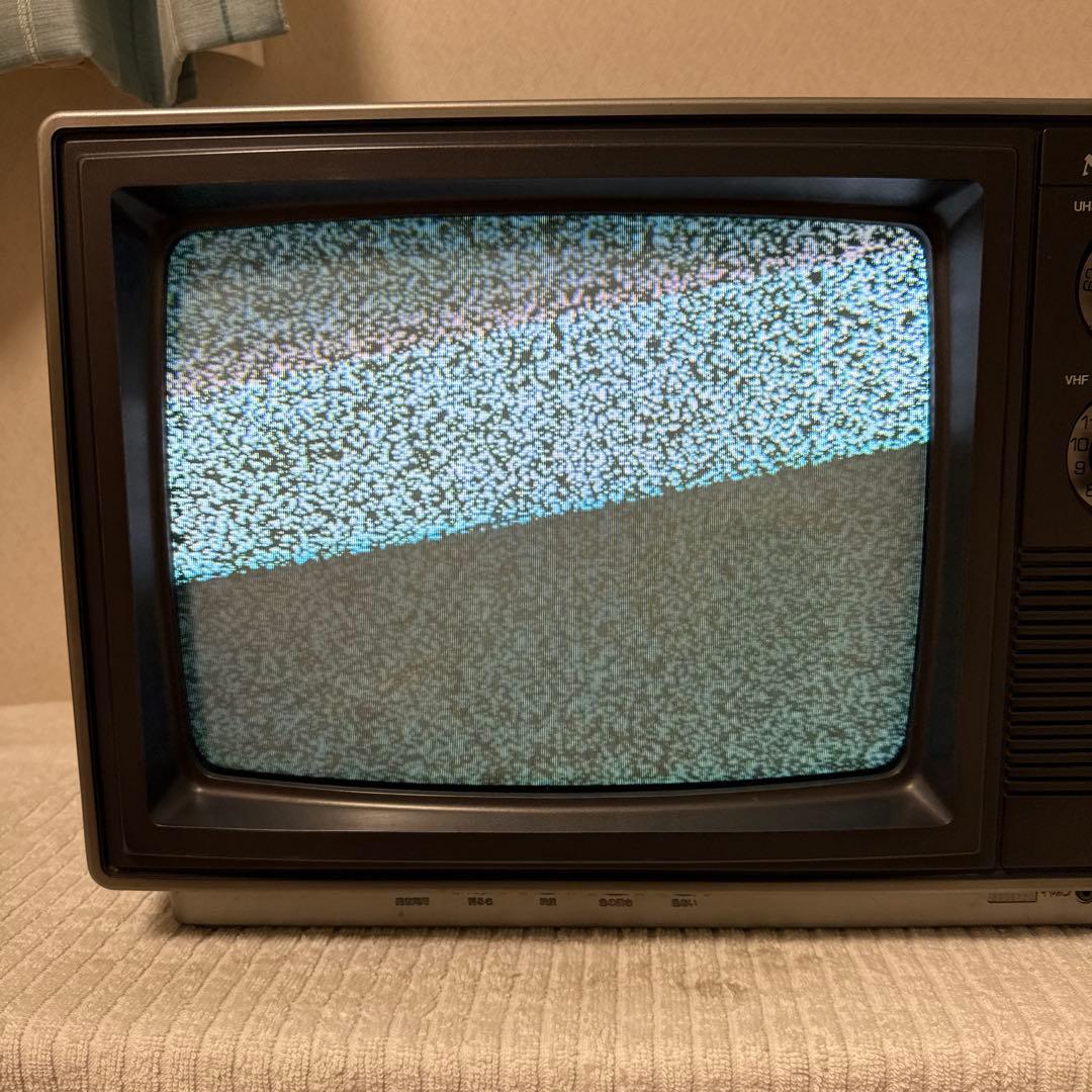 昭和レトロ・動作品】NEC カラーテレビ CV-14H8型＋アンテナ セット