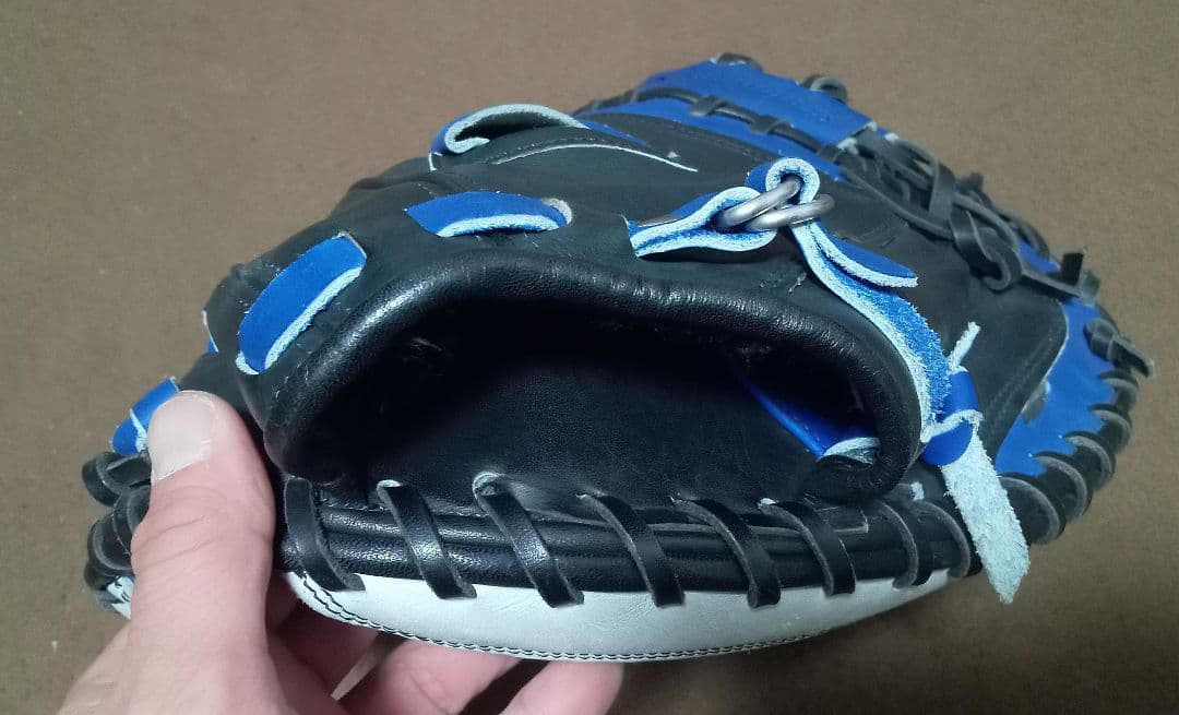ZETT 軟式 キャッチャーミット 矢野モデル 阪神タイガース ブルー
