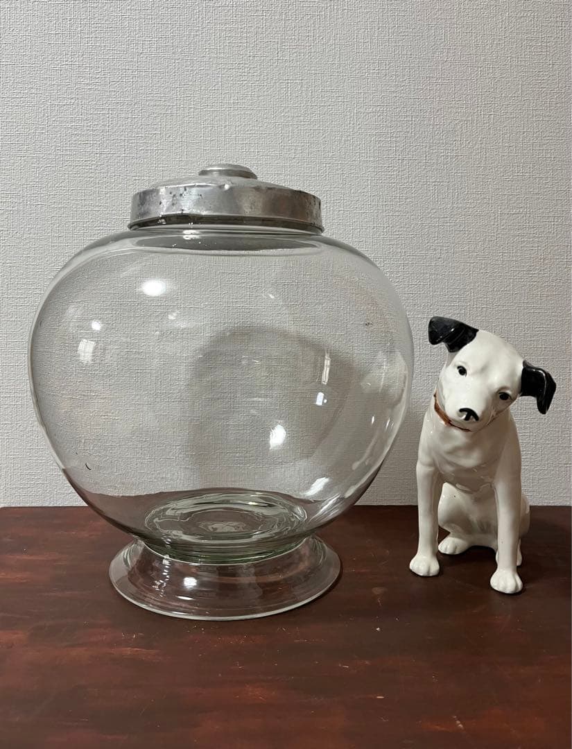 珍品】 昭和レトロ 大きな地球瓶 駄菓子瓶 - メルカリ