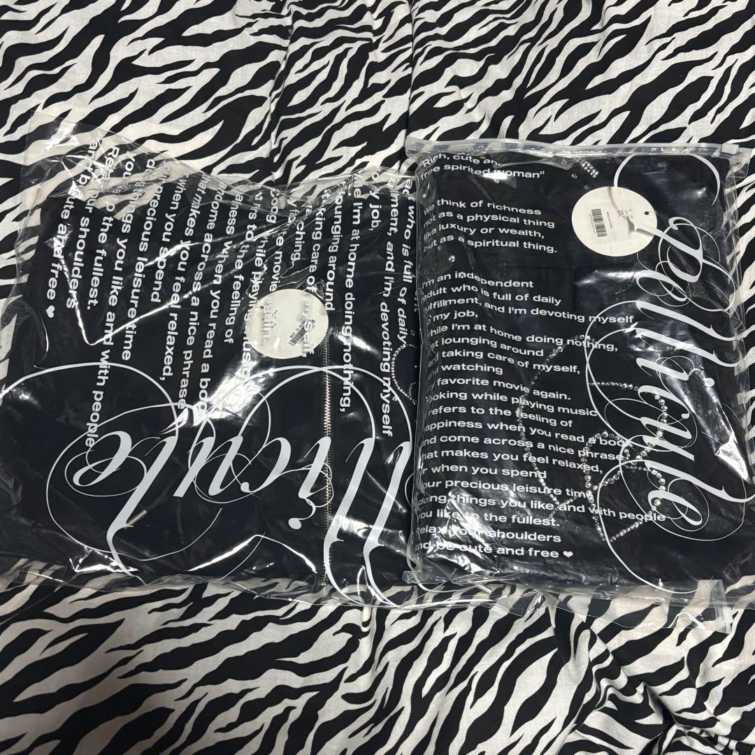 PELLICULE ぺリキュール パーカー スウェット セットアップ ブラック