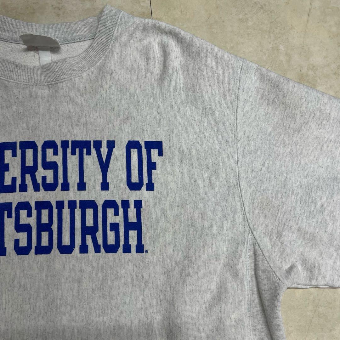 チャンピオン リバースウィーブ カレッジプリント グレー L 2段