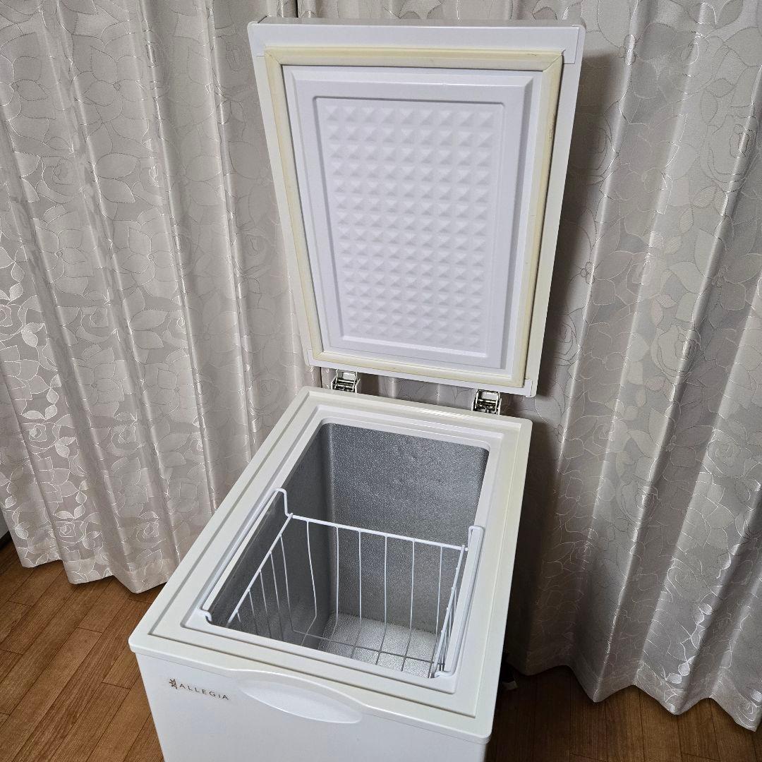 アレジア 冷凍庫 小型 上開き 63L スリム ストッカー AR-BD66 - メルカリ