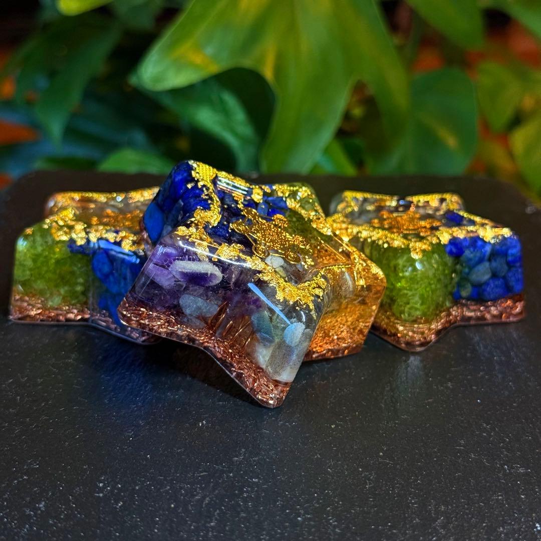 fairy光波動 オルゴナイト 星の祝福 ① 叡智と目覚めの光　大きなお星さま