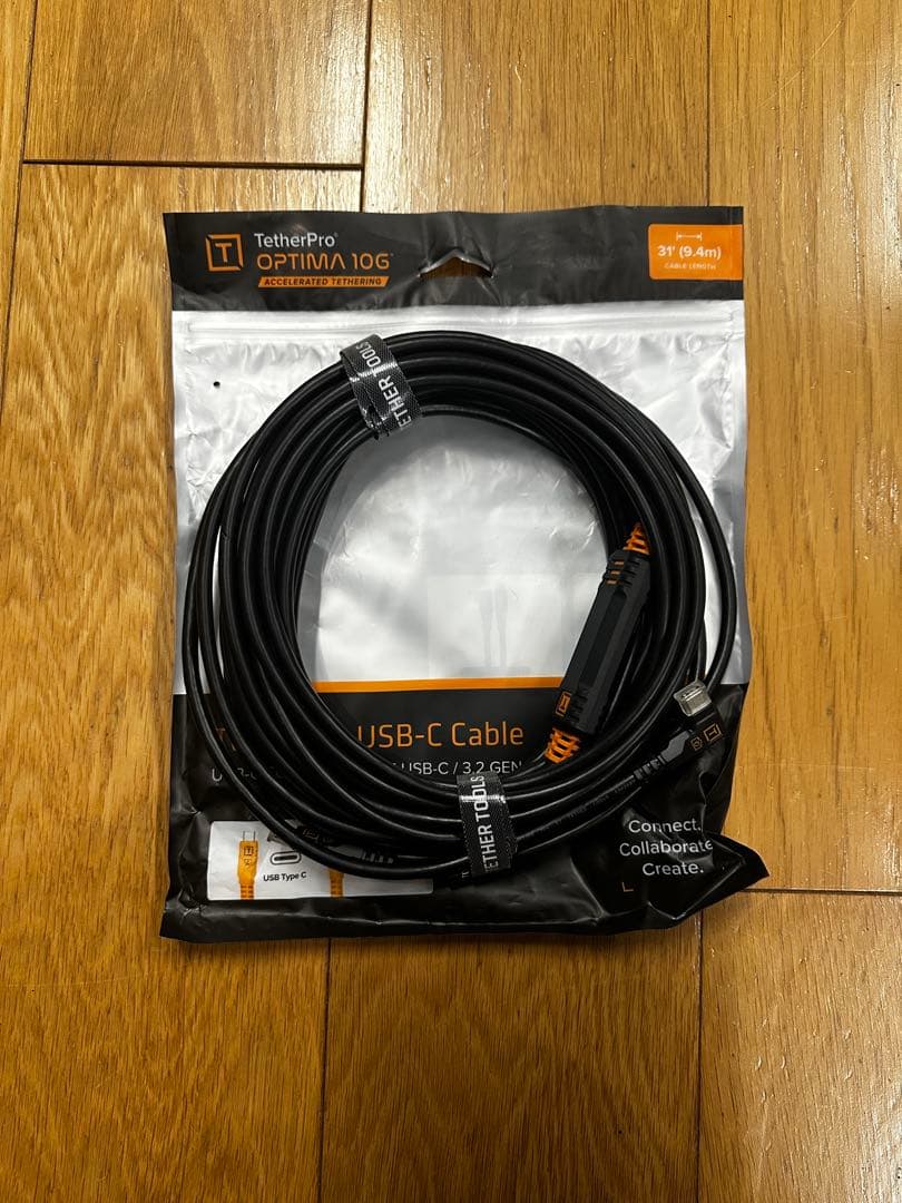 Tether Toolsテザーツール USB-C ケーブル（9.4m） ブラック