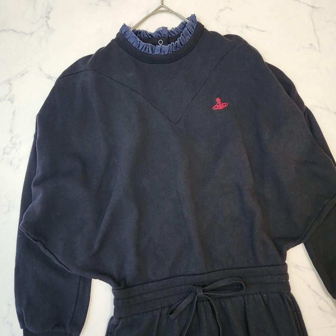 ヴィヴィアンウエストウッド 変形スウェットワンピース フリル オーブ