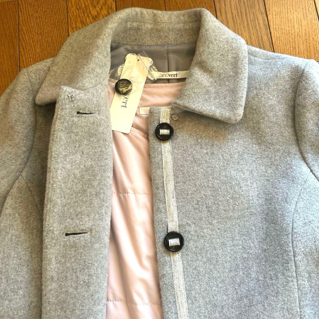 セール タグ付き新品 ブランベール ライナー付きウールコート8.3万