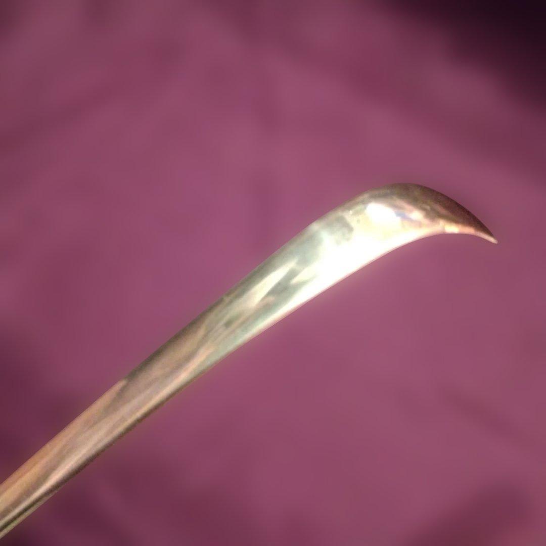 セール　純銀　茶杓　槌目　作家物　21.0g