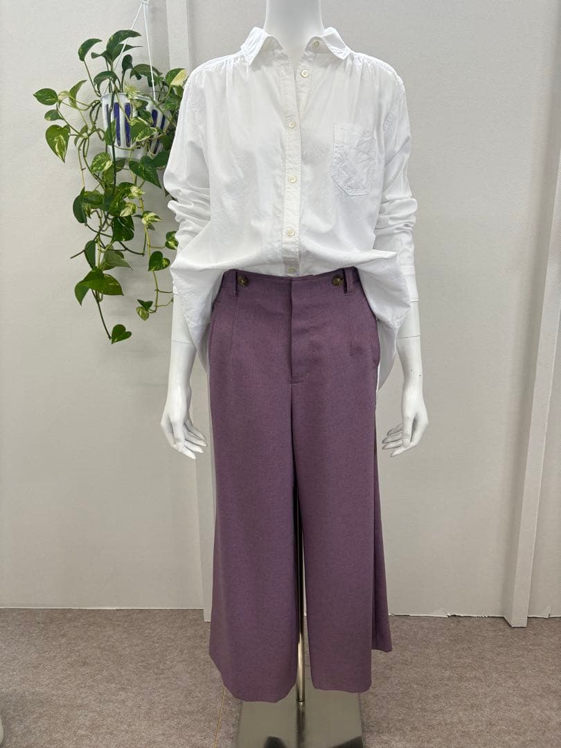 ☆CECICA☆新品未使用☆40size☆セミフレアガウチョパンツ☆ウエストゴム 楽天市場】クーポン利用で1980円☆ セミフレア パンツ センターシーム