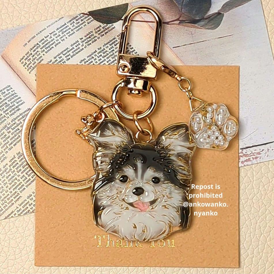 キャバリア チワワ 愛犬 ankoわんこシリーズ キーホルダー - メルカリ
