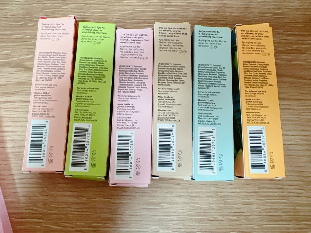 新品 Glossier balm dotcom 15ml グロッシア 6本セット - リップ