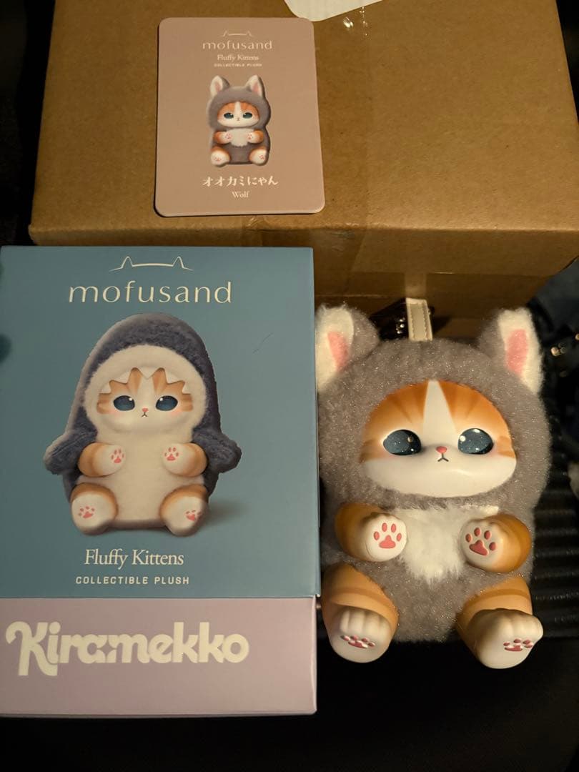 mofusand Fluffy Kittens ぬいぐるみ オオカミにゃん - メルカリ
