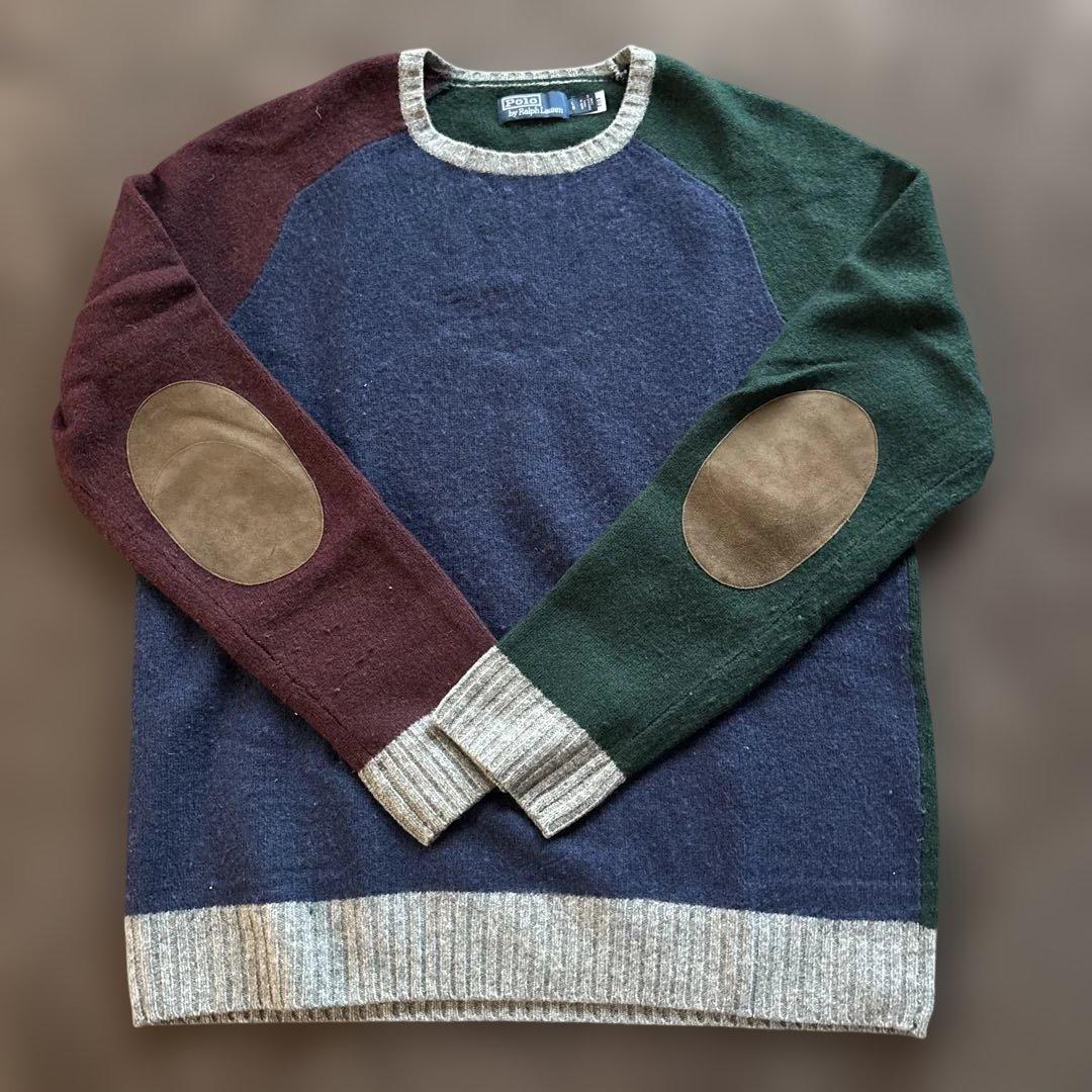 お値下げ　Polo by Ralph Lauren ニットセーター ケーブルニット コットン クォータージップ セーター（ニット/セーター