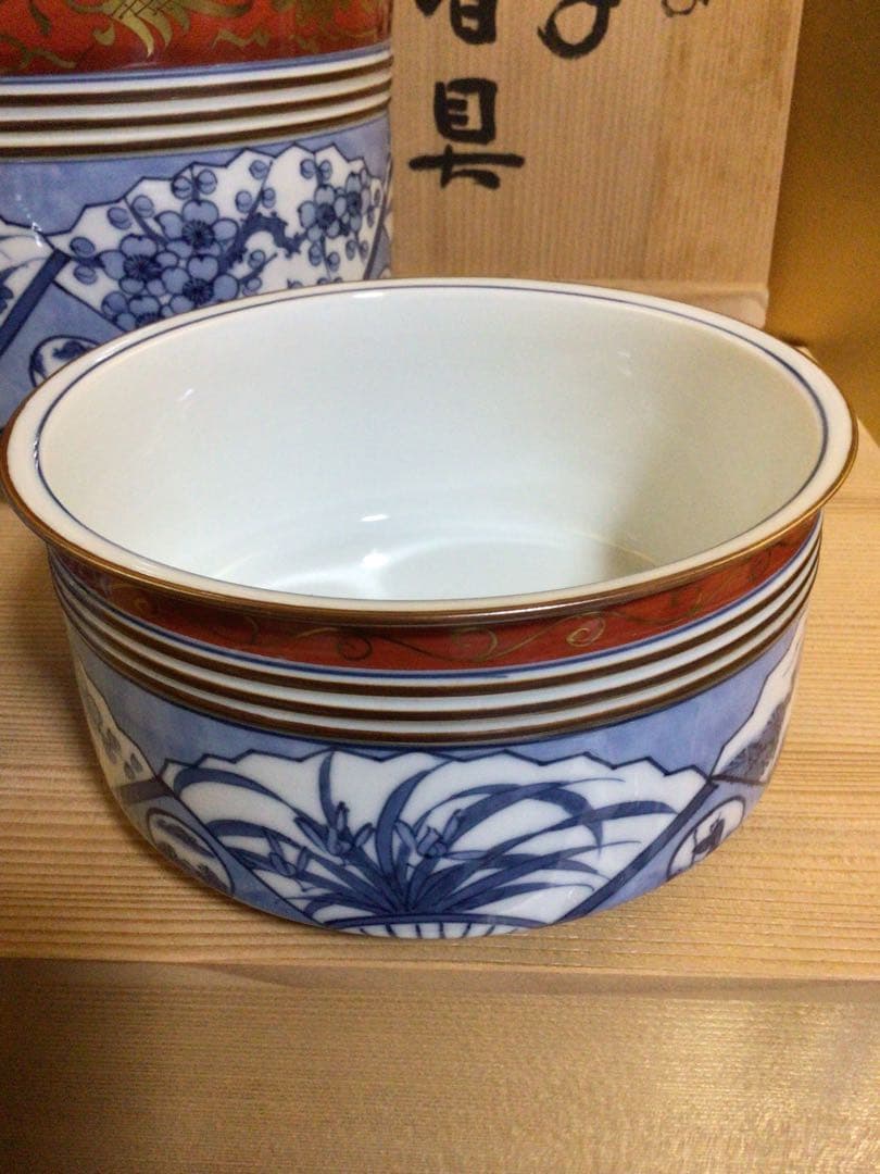 茶道具 染付 皆具 おそらく未使用品 共箱付き - メルカリ