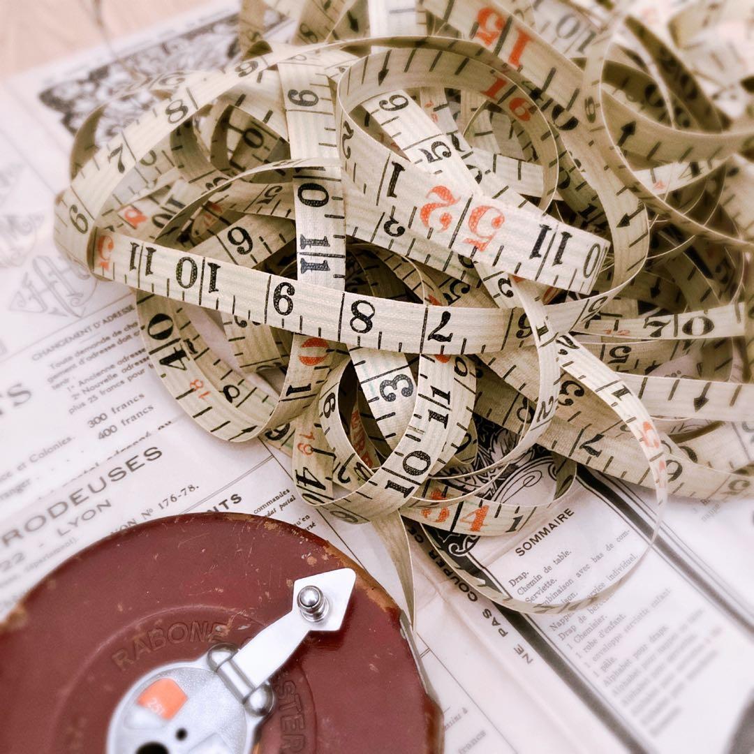 イギリス 古道具 ブロカント 巻尺 アンティーク 手巻きメジャー 2025年